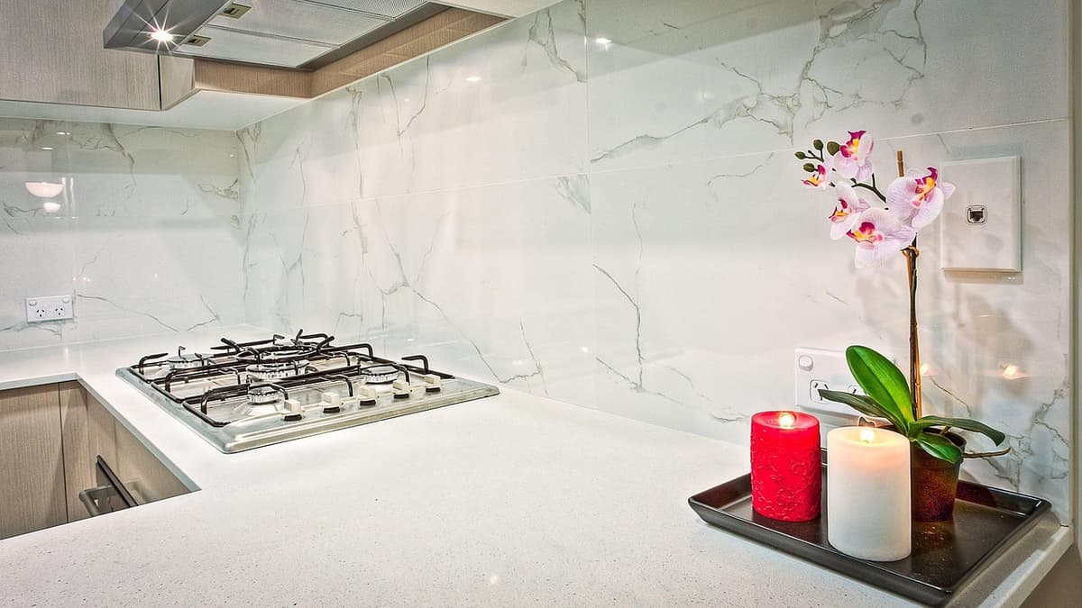 Showroom display of tiles and marbles